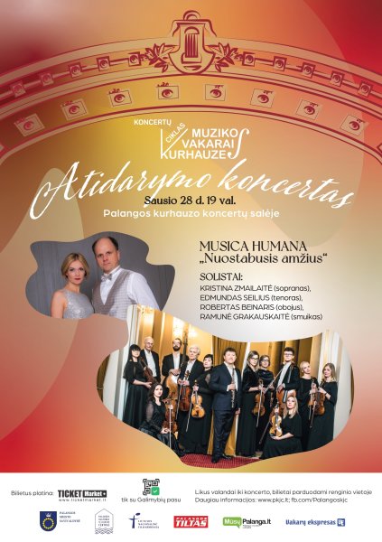Koncertų ciklo „Muzikos vakarai kurhauze“ atidarymo koncertas su kameriniu ansambliu „Musica Humana“