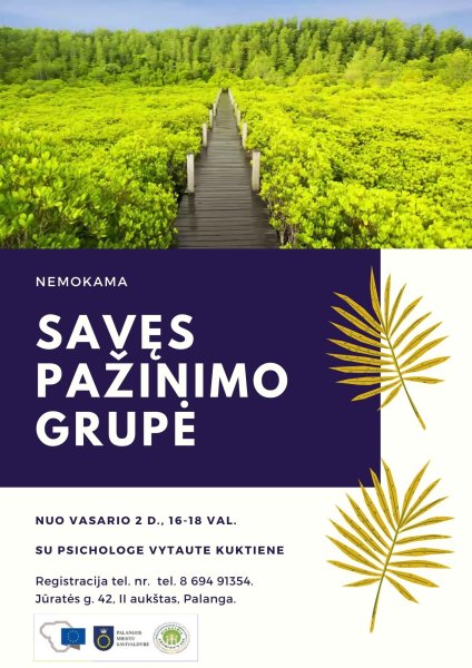 Kviečiame į nemokamą savęs pažinimo grupę Palangoje