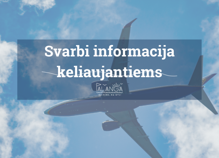 Nebelieka izoliacijos reikalavimo atvykstantiems iš užsienio