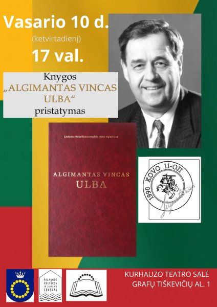 Knygos "Algimantas Vincas Ulba" pristatymas