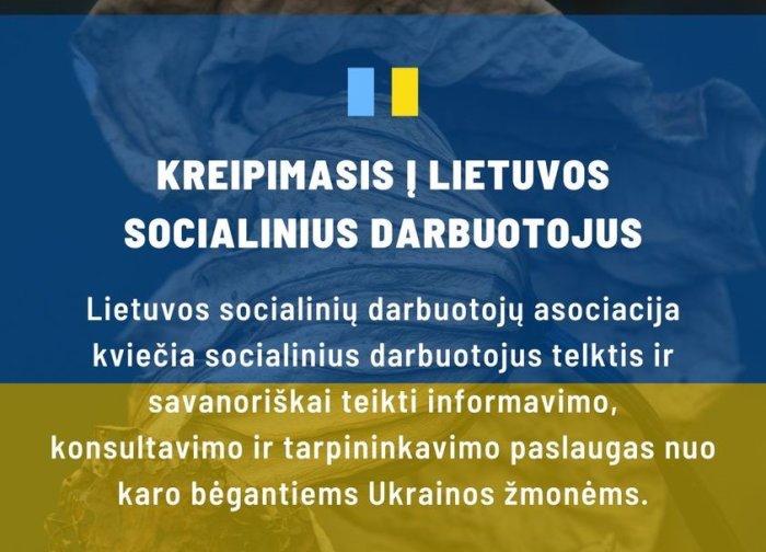 Socialiniai darbuotojai vienijasi pagalbai nuo karo bėgantiems ukrainiečiams 
