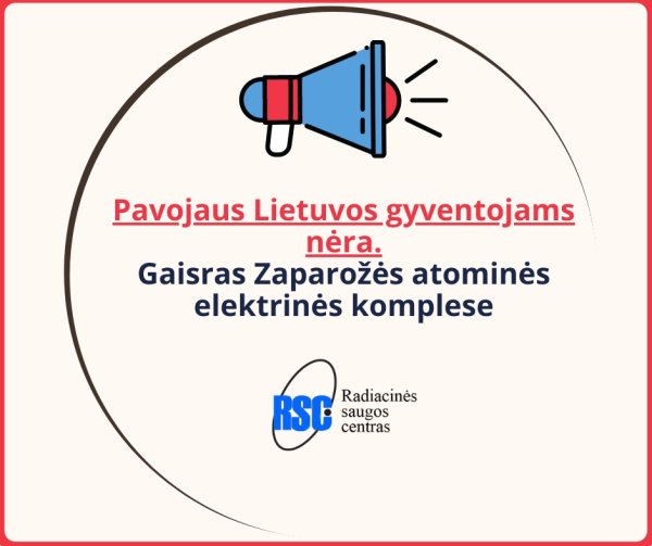 Radiacinės saugos centras informuoja - radiacinis fonas Lietuvoje nepakitęs