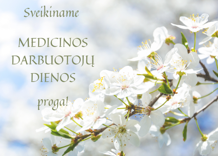 Palangos mero Šarūno Vaitkaus sveikinimas Lietuvos medicinos darbuotojų dienos proga