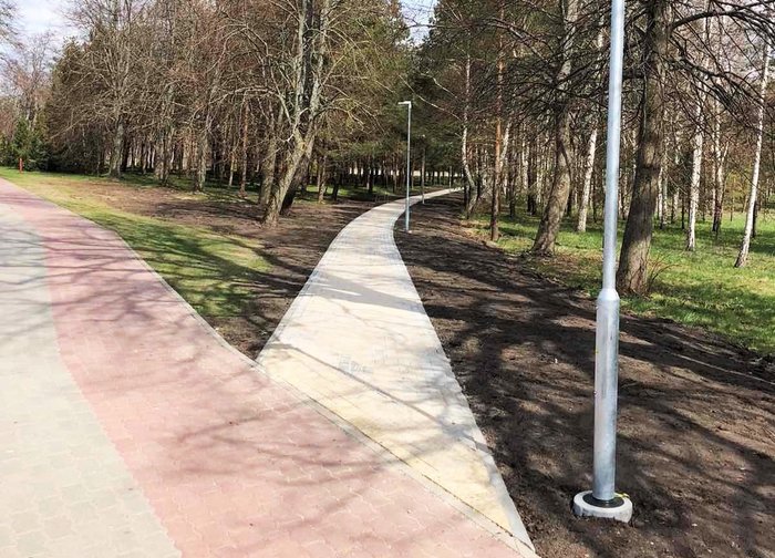 Link Palangos kapinių – iš pagrindų sutvarkytas ir apšviestas takas