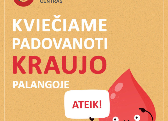 Gegužės 10 d. Savivaldybėje – kraujo donorystės akcija