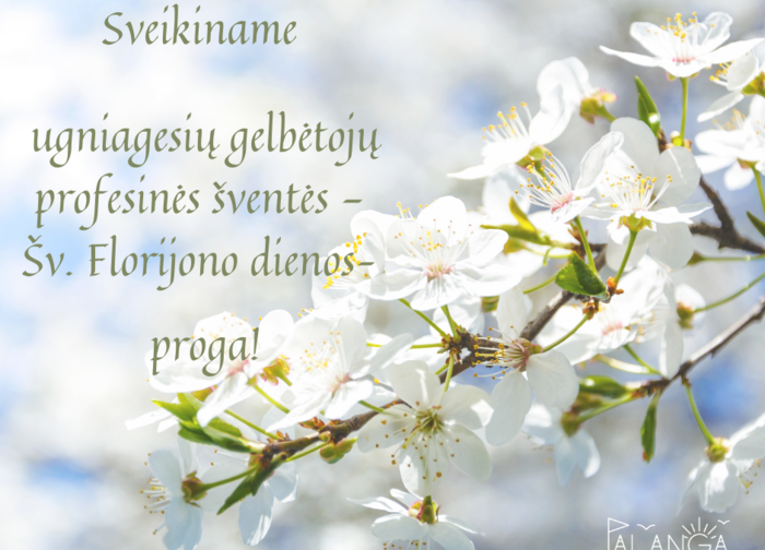 Palangos mero Šarūno Vaitkaus sveikinimas ugniagesių gelbėtojų profesinės šventės - Šv. Florijono...