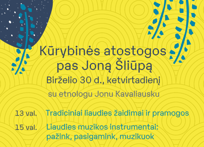 Jono Šliūpo muziejuje – etninės kultūros edukacijos vaikams