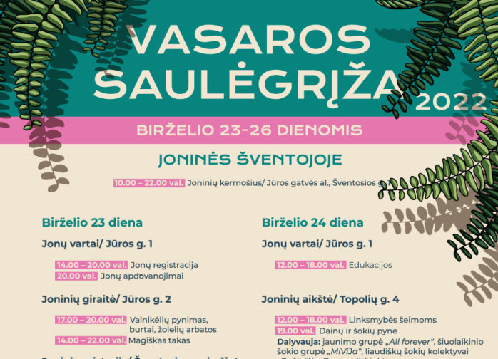 Vasaros saulėgrįžos šventė - Joninės Šventojoje