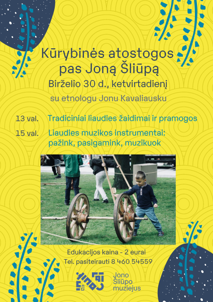Jono Šliūpo muziejuje – etninės kultūros edukacijos vaikams