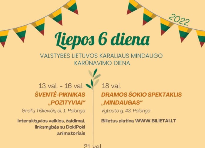 Valstybės dieną kurorte – smagios veiklos šeimoms ir Tautiška giesmė