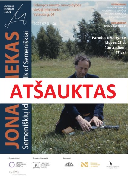 Atšaukiamas liepos 26 d. miesto viešojoje bibliotekoje turėjęs vykti parodos uždarymas ir filmo...