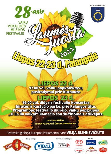 Palangoje skambės mažųjų dainos – prasideda vaikų vokalinės muzikos festivalis „Laumės juosta“