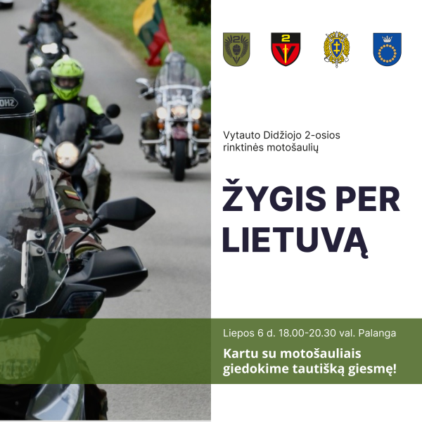 Valstybės diena kitaip: motociklų žygis per Lietuvą
