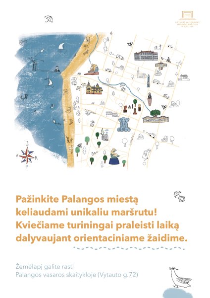 Orientacinis žaidimas turiningam laisvalaikiui Palangoje 