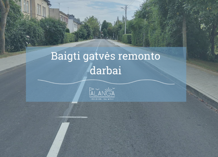 Baigti Žuvėdrų gatvės Šventojoje remonto darbai