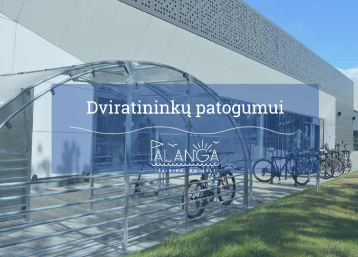 Palangiškių patogumui mieste įrengtos septynios dviračių saugyklos