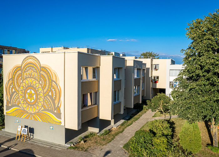 Palangą papuošė naujas sienos paveikslas