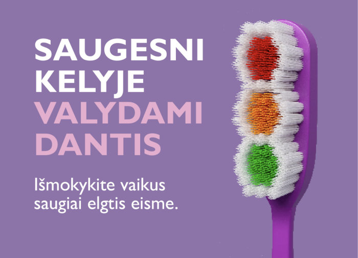 „Lietuvos draudimas“ rugsėjį draudžia moksleivius nuo nelaimingų atsitikimų kelyje ir kartu...