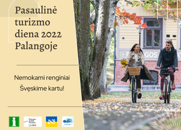 Pasaulinę turizmo dieną Palangos turizmo informacijos centras kviečia praleisti naudingai ir...