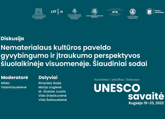 „UNESCO SAVAITĖ“ – LIETUVA GLOBALIŲ IŠŠŪKIŲ KONTEKSTE