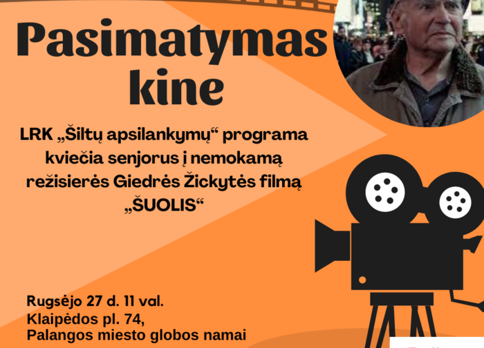 Palangiškiai senjorai kviečiami į pasimatymą su kinu
