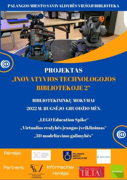 Prisijaukinti naujausias technologijas bibliotekininkams padės tęstinis projektas „Inovatyvios...