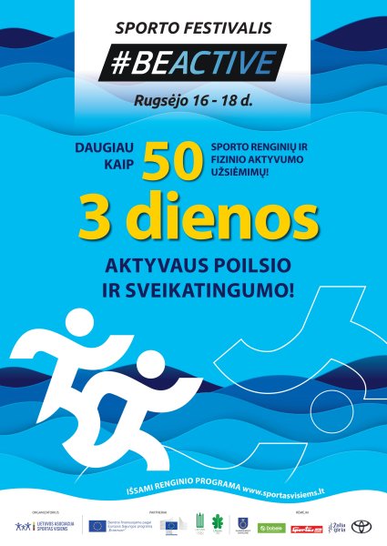 Palangoje savaitgalį veiklų nestigs – „Sporto festivalis #BeActive“ Lietuvoje skelbia Europos...