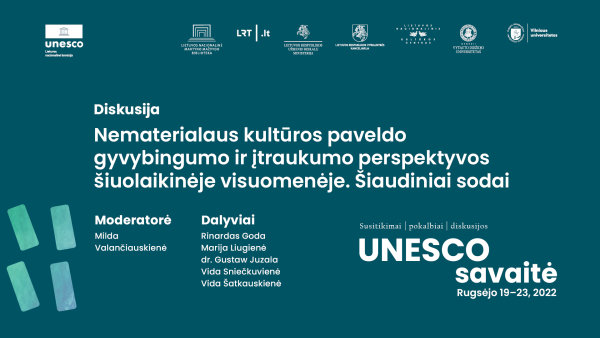 „UNESCO SAVAITĖ“ – LIETUVA GLOBALIŲ IŠŠŪKIŲ KONTEKSTE