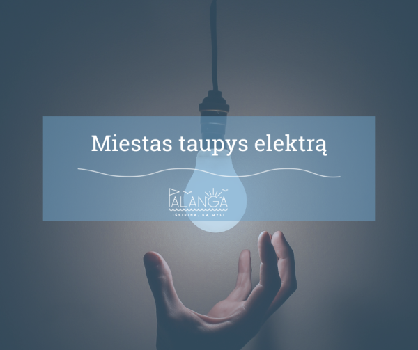Miestas taupys elektros energiją ir kartu – visų palangiškių pinigus