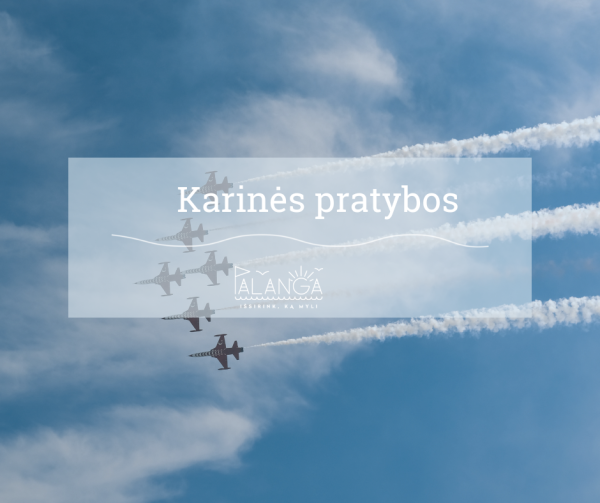Rugsėjo 6 d. virš jūros – karinių orlaivių pratybos