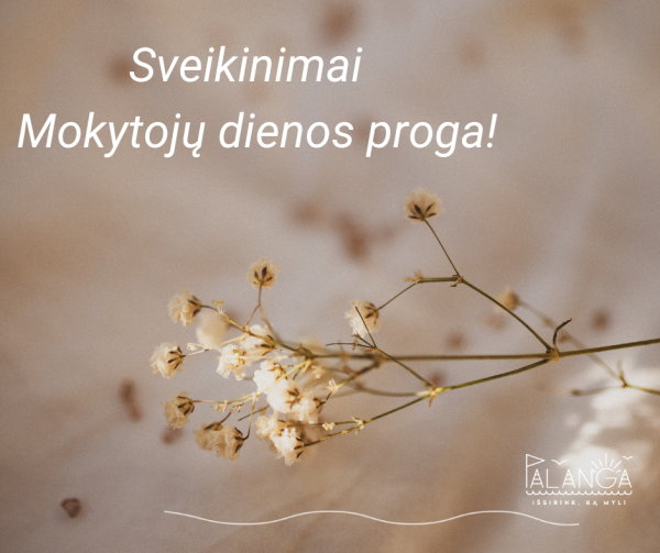 Palangos mero Šarūno Vaitkaus sveikinimas Mokytojų dienos proga