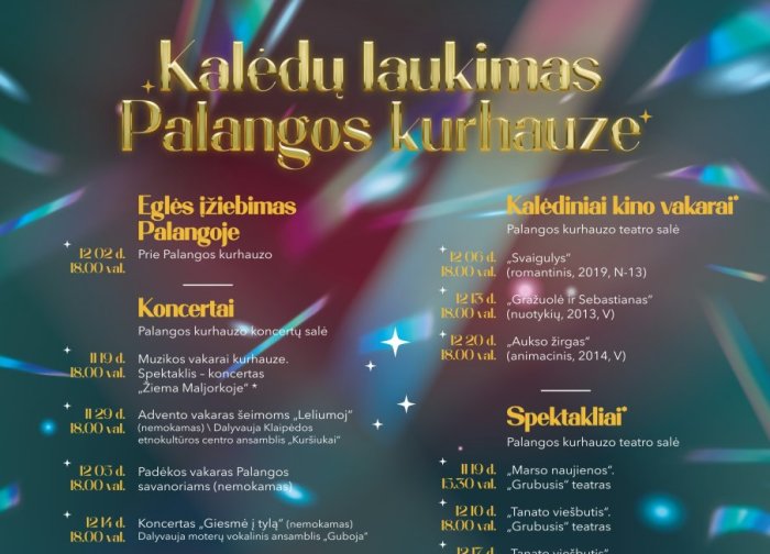 Spalvingas Kalėdų laukimas Kurhauze