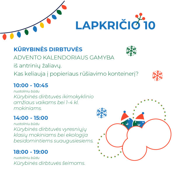 Lapkričio mėnesį pakuočių atliekų tvarkymo organizacija „Žaliasis taškas“ inicijuoja nemokamų...