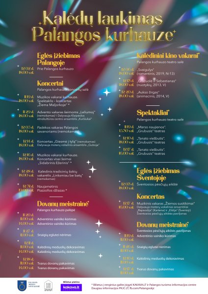 Spalvingas Kalėdų laukimas Kurhauze