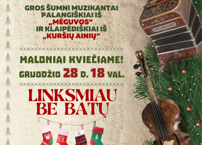 Gruodžio 28 d. Kurhauze - Šokiai be batų