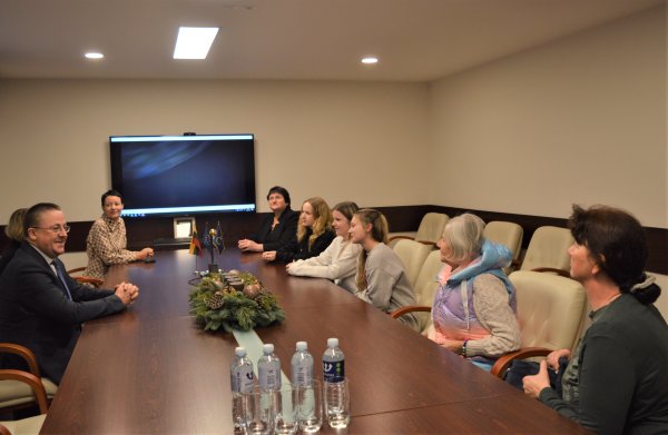 Savivaldybėje lankėsi Palangos miesto-partnerio Bregeno Riugano saloje (Vokietija) moksleiviai ir...