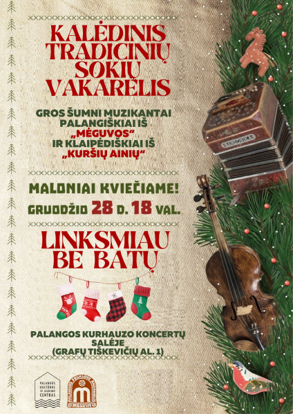 Gruodžio 28 d. Kurhauze - Šokiai be batų