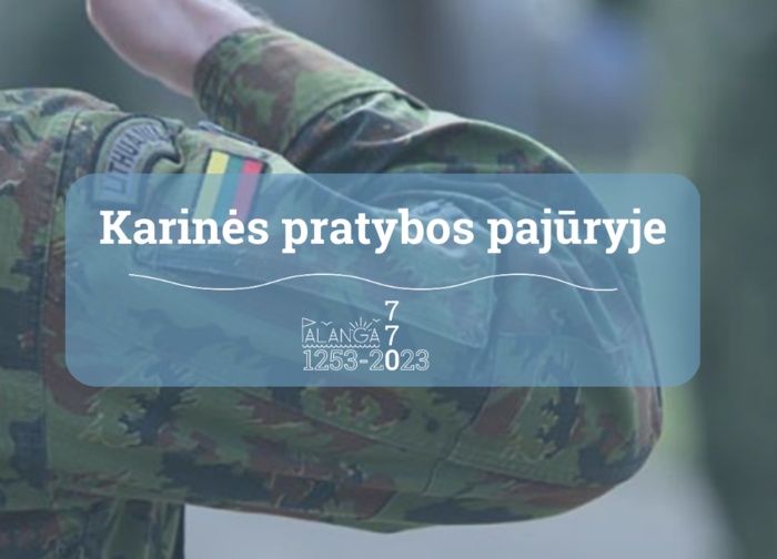 Informacija apie pratybas nekarinėje teritorijoje 