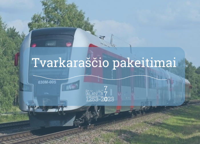 Informacija apie traukinių maršrutų pokyčius dėl elektrifikacijos 
