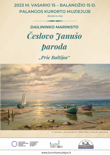 Pasiilgusiems romantiškų vaizdų – dailininko marinisto Česlovo Janušo paroda „Prie Baltijos“