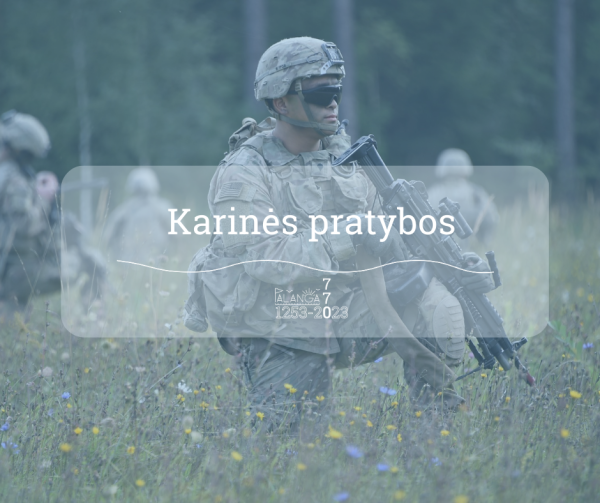 Organizuojamos karinės pratybos