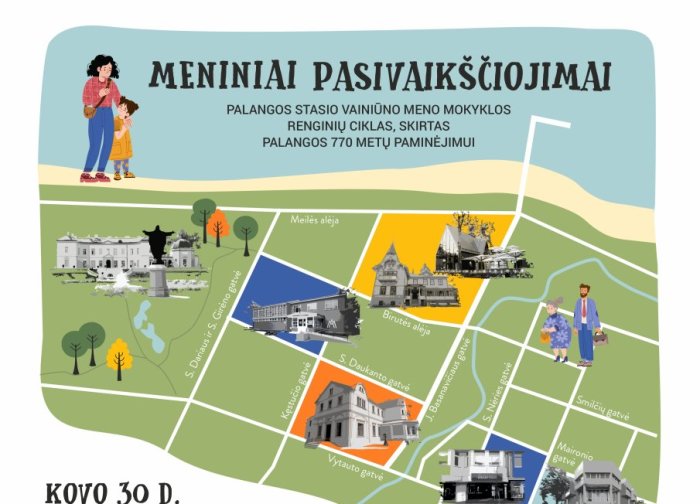 Meniniai pasivaikščiojimai su jaunaisiais kurorto talentais 