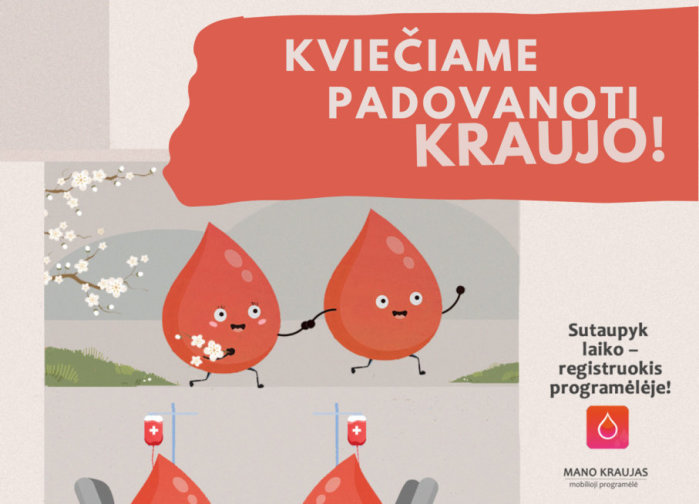 Balandžio 12 d. Savivaldybėje – kraujo donorystės akcija