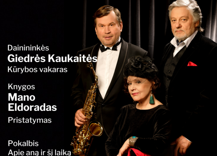 Dainininkės Giedrės Kaukaitės kūrybos vakaras „Apie aną ir šį laiką“
