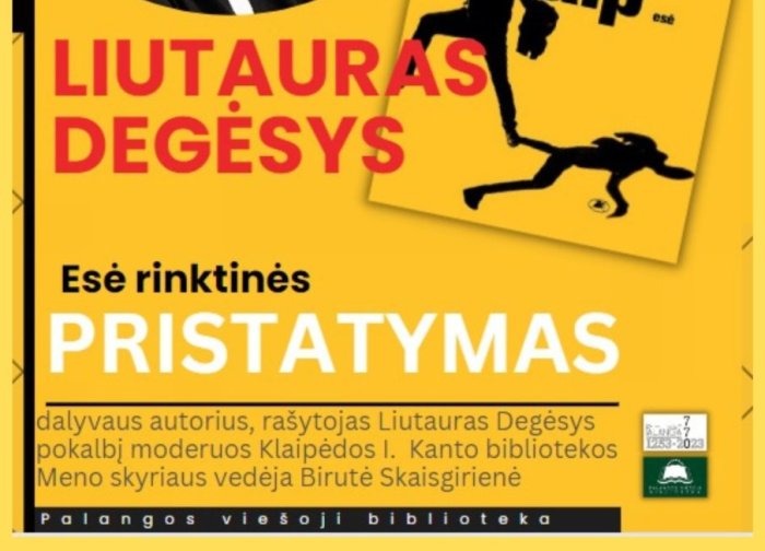 Liutauro Degėsio esė rinktinės „Viskas buvo ne taip“ pristatymas