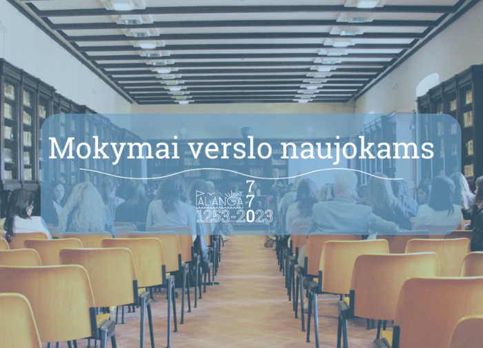 Organizuojami mokymai verslo naujokams