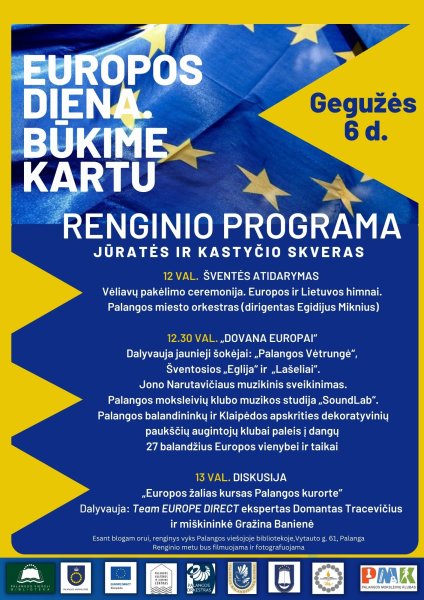 Gegužės 6 d. - Europos diena. Būkime kartu