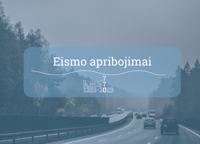 Kelyje Kunigiškiai – Palanga – eismo apribojimai