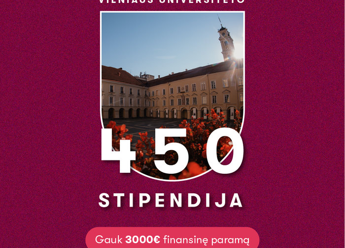 Vilniaus universiteto stipendija būsimiems studentams