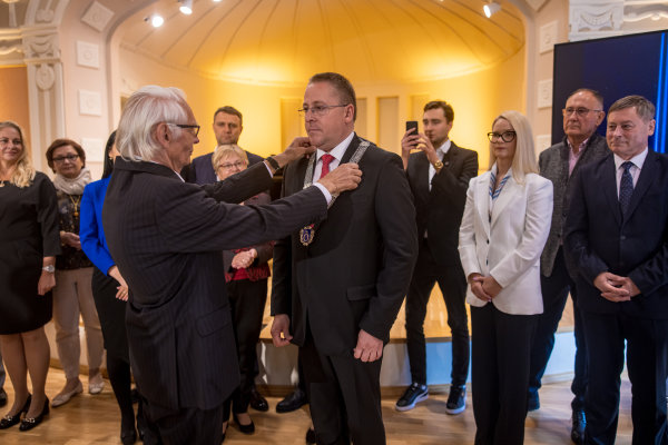 Šeštadienį Kurhauze inauguruotas Palangos miesto meras Šarūnas Vaitkus